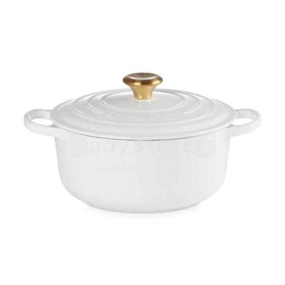 Le Creuset Cast iron pot round &Oslash;20cm / 2.4L white