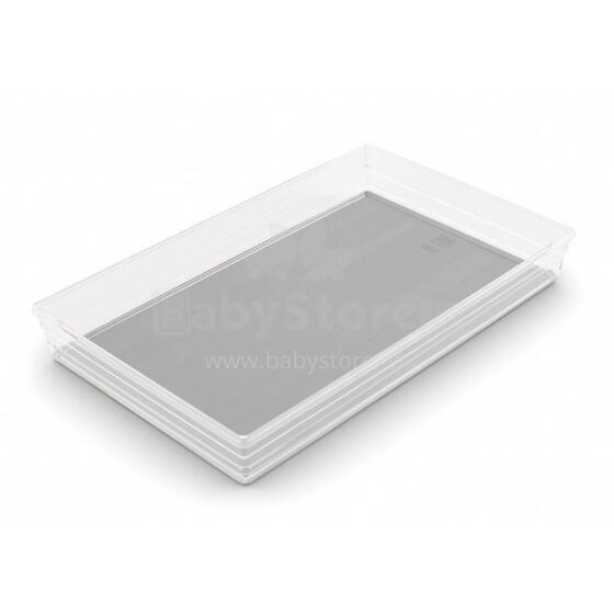 Box Sistemo Organizer 9 39 x 24 x 5 cm transparent/light grey 