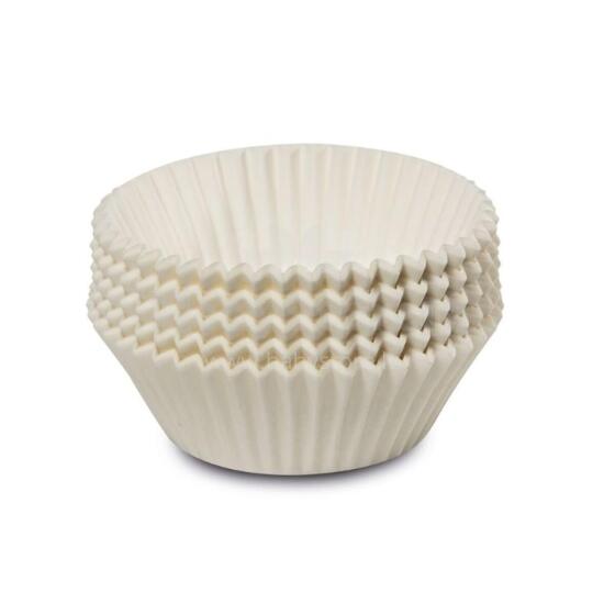 Cupcake tins 100 pieces white Easy Bake &Oslash;7x3cm 