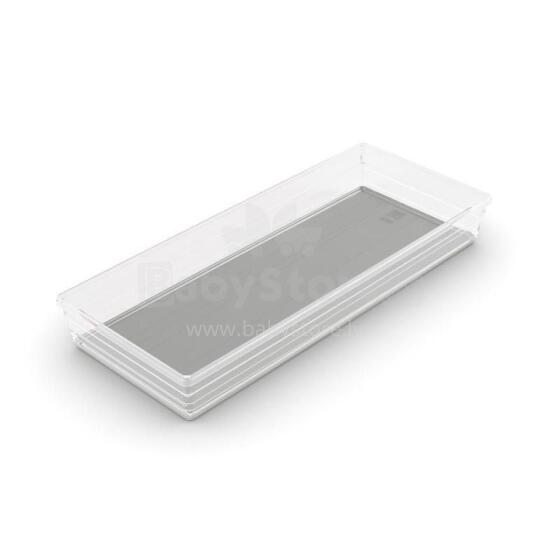 Box Sistemo Organizer 8 37.5 x 15 x 5 cm transparent/light grey 