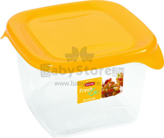 Food container square 1,2L Fresh&amp;amp;Go yellow