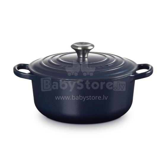 Le Creuset Cast iron pot round &Oslash;20cm / 2,4L dark blue