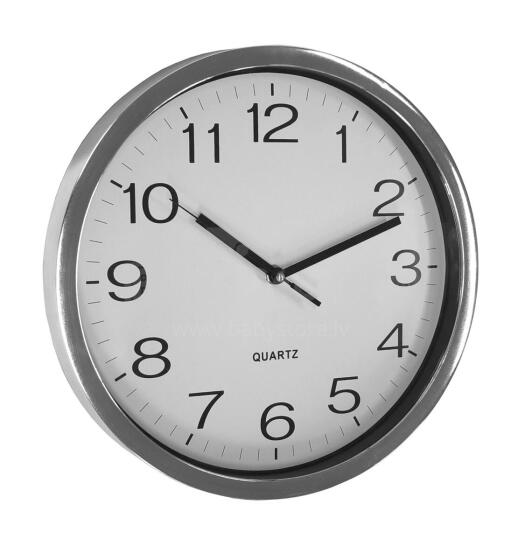 Wall clock &Oslash;31cm silver/chrome