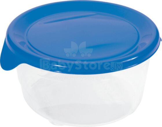 Food container round 0,5L Fresh&amp;amp;Go blue