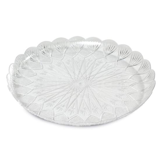 Plastic trays transparent set of 3 Easy Bake &Oslash;27cm