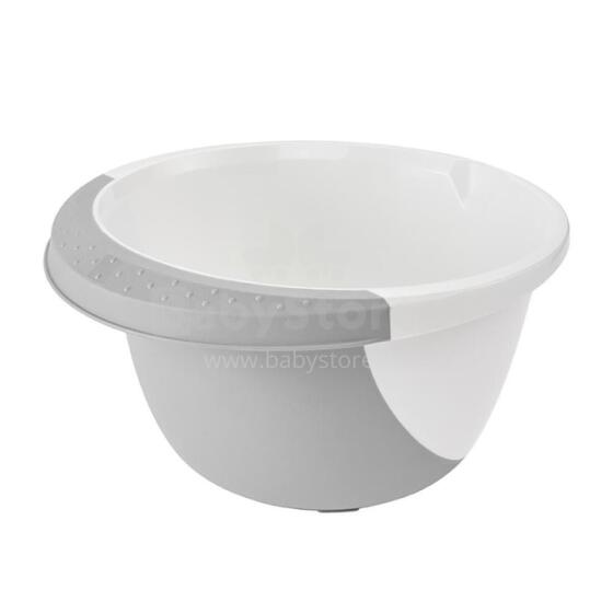 Mixing bowl with non-slip function 3,5L Carlotta &Oslash;26x14cm white/grey