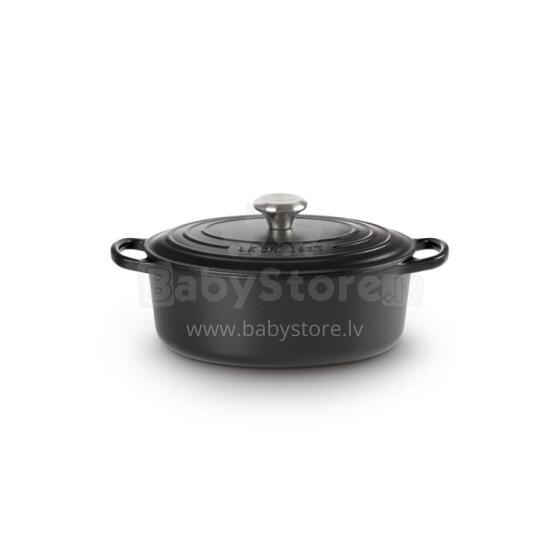 Le Creuset Чугунная кастрюля овальная 27см / 4,1л матовая черная