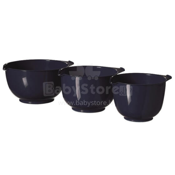 Mixing bowl set 3pcs 1,5+2+2,5L dark blue