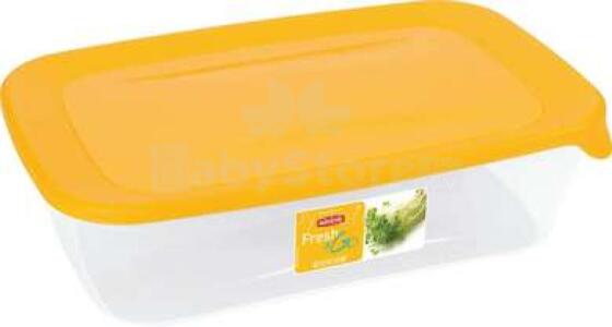 Food container rectangle 2L Fresh&amp;amp;Go yellow