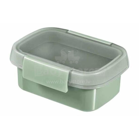 Food container Snack rectangle 0,2L Smart Eco To Go 12x9x5cm soft green