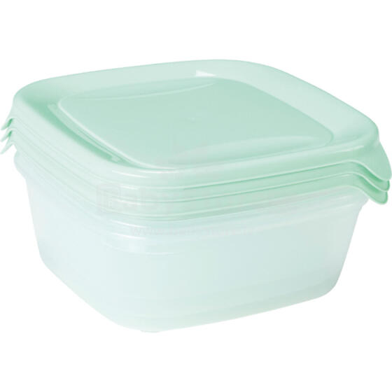 Food bowl set of 3 3x0,8L Fresh&amp;amp;Go green