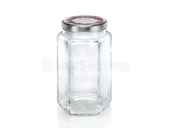 LEIFHEIT Hexagonal glass jar 1700ml