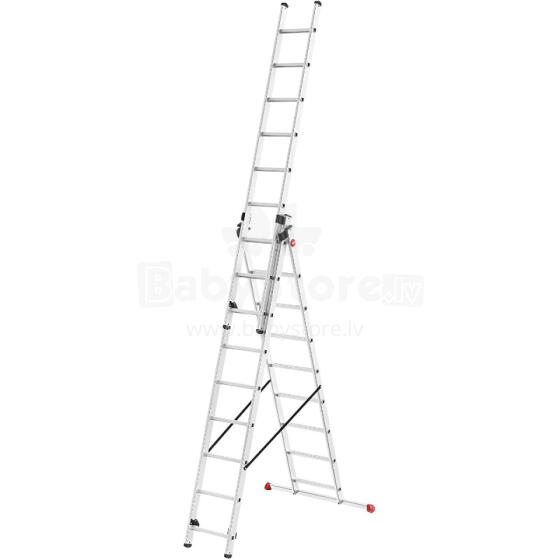 ProfiStep Combi ladder / aluminium / 3x12 steps