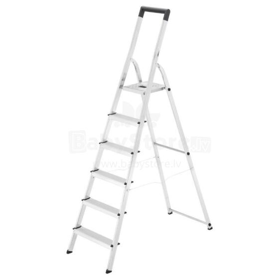 Household ladder Selekta L40 BasicLine / aluminium / 6 steps