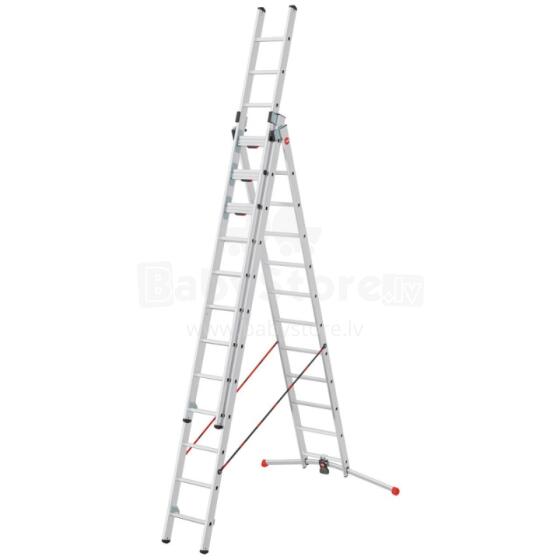 Kāpnes kombinējamās S120 Pro / alumīnija / 3x12 pakāpieni