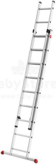 S80 ProfiStep duo stairs / aluminium / 2x9 steps