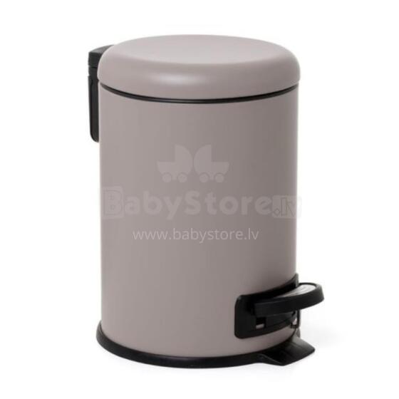 Pedal Bucket 3L Nordic stainless steel/brown