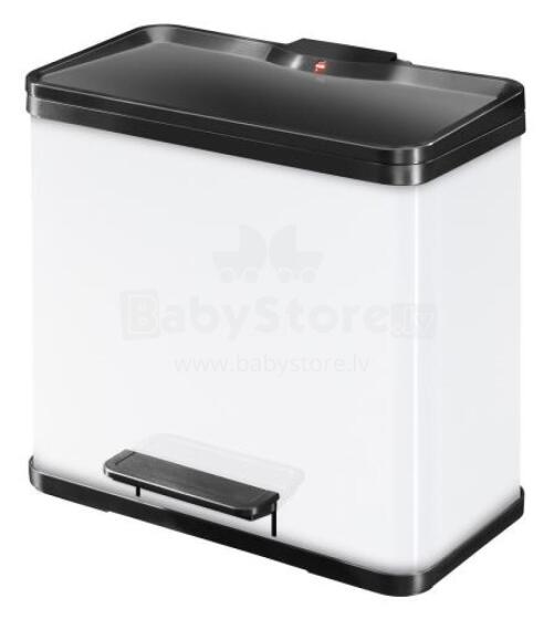 Waste sorting bin with pedal &Ouml;ko duo Plus L / 17+9L / white