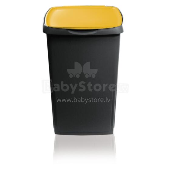 Waste container Ecosolution 45L 37x36x53.5cm dark gray/yellow