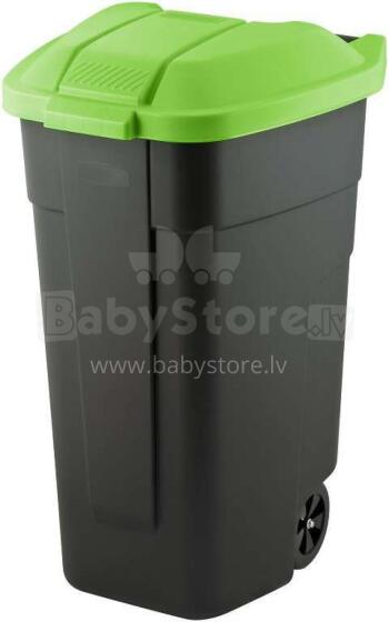 Wheeled bin 110L black/green