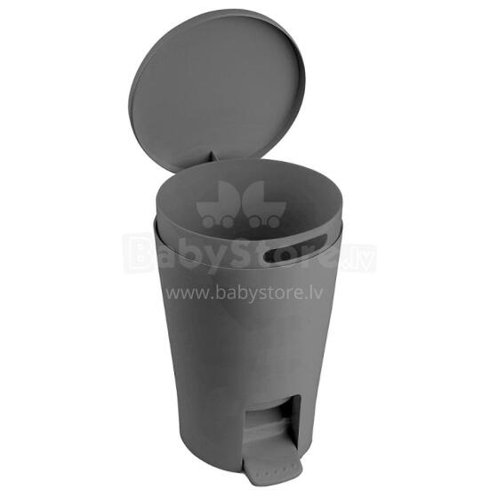 Bathroom pedal bucket 5L Diabolo grey