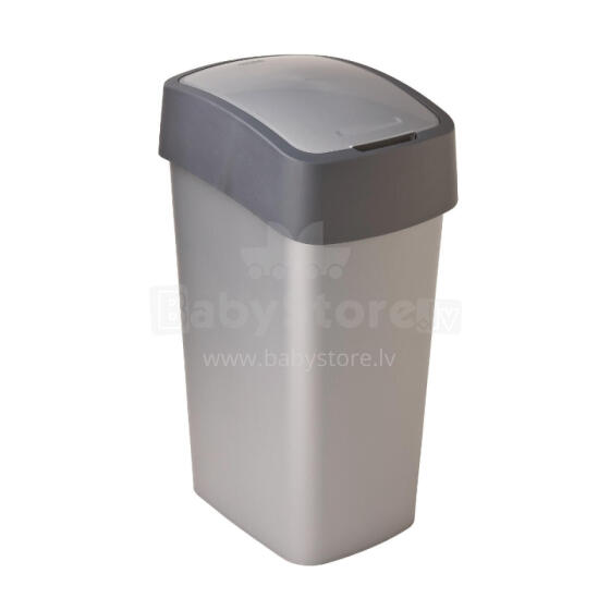 Pr&uuml;gikast Curver Flip Bin 50 L, hall/antratsiit