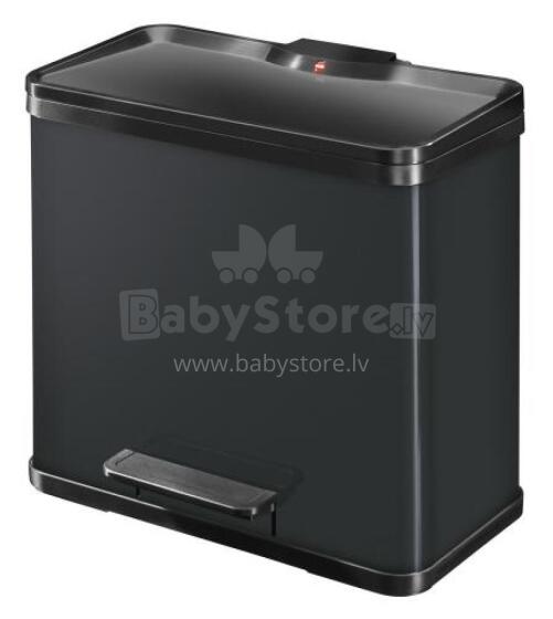 Waste sorting bin with pedal &Ouml;ko duo Plus L / 17+9L / black