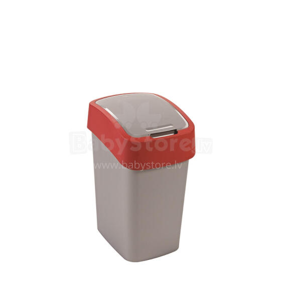 Pr&uuml;gikast Curver Flip Bin 25l, hall/punane