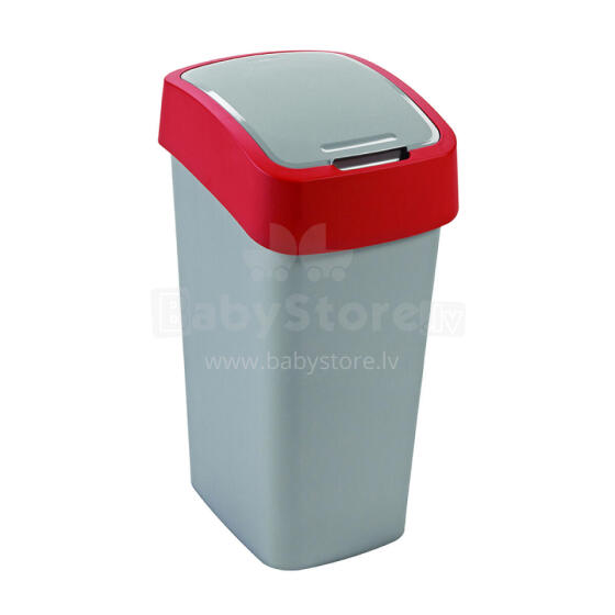 Pr&uuml;gikast Curver Flip Bin, 50 L, hall/punane