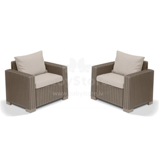 Garden chairs 2pcs. California beige