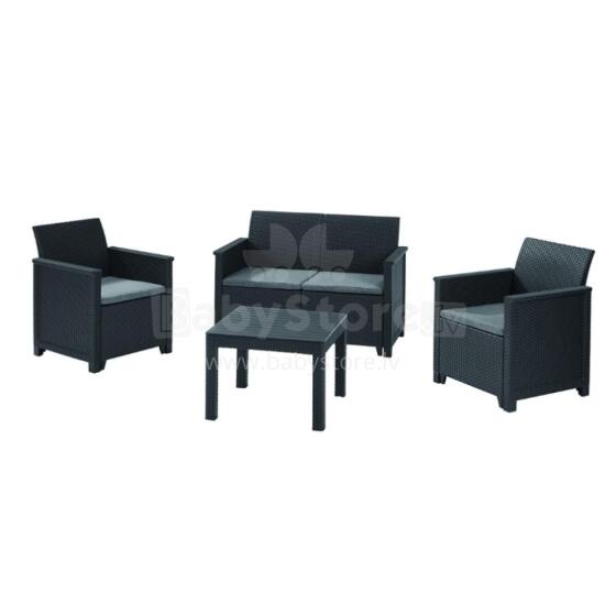 Комплект садовой мебели Elodie 2 Seater Sofa Set со столиком Classic grey