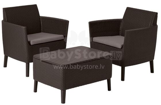 Садовая мебель Salemo Balcony Set коричневая