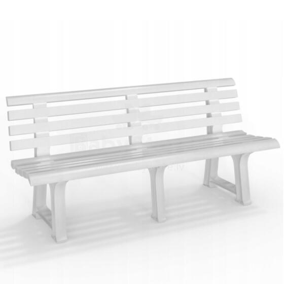 Garden bench Olimpia 150x53x77cm white