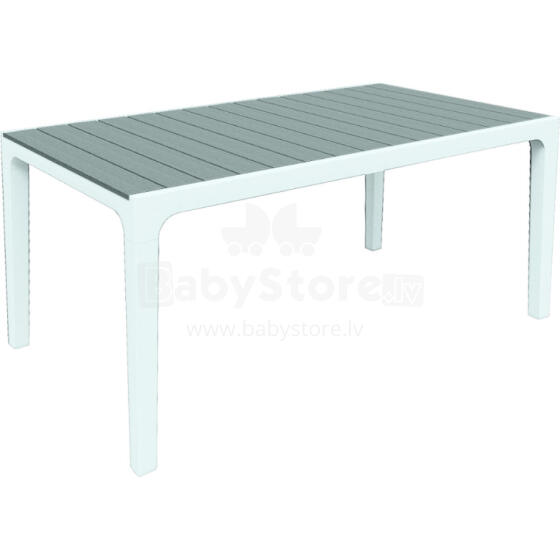 Garden table Harmony white/light grey