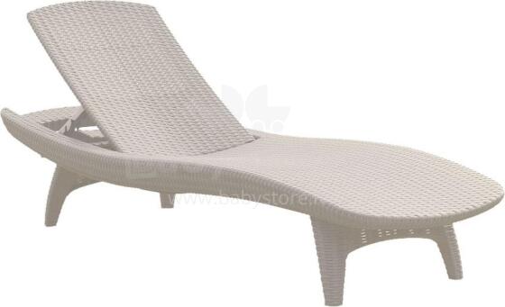 Sun lounger Pacific white