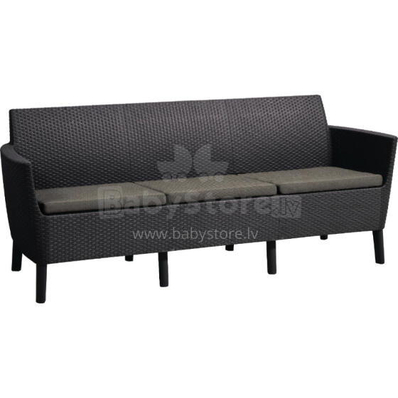 Kolmekohaline aiadiivan Salemo 3 Seater Sofa, beež