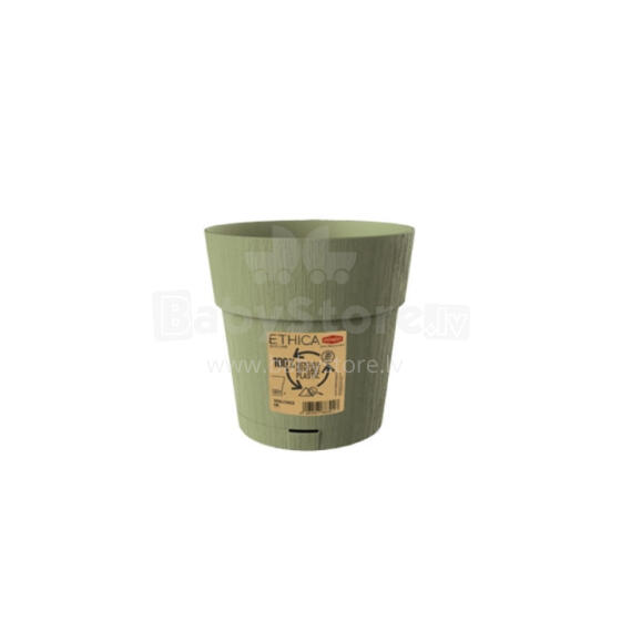 Flower pot with tray Ethica &Oslash;15x15cm green