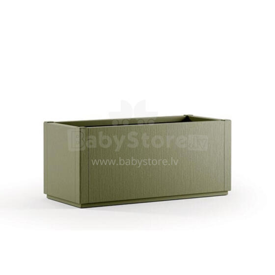 Rectangular flower box Ethica 80x36x35cm green