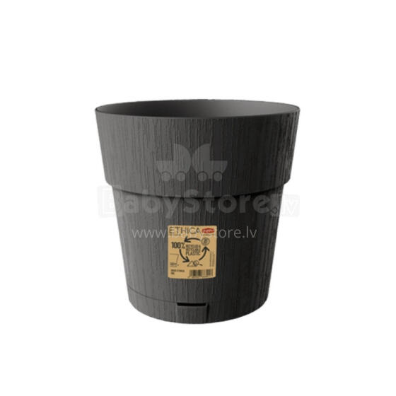 Flower pot with tray Ethica &Oslash;25x25cm grey