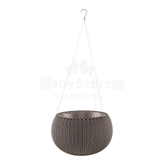 Flowerpot Cozy S With Hanging Set brown