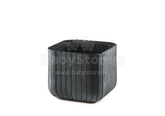 Lillepott Keter Cube Planter, 50.5 L, grafiit