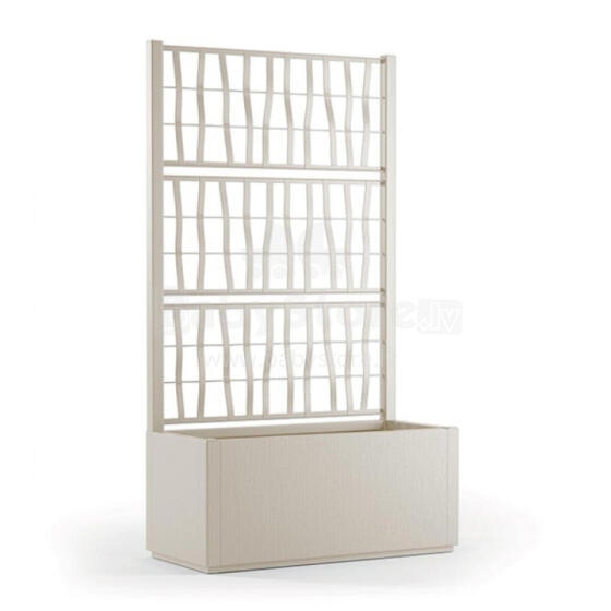 Flower box with grid Ethica 80x36x140cm white