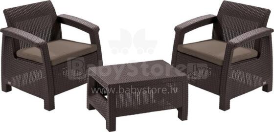 Garden furniture set Corfu Weekend brown