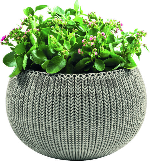 Flowerpot Cozy M With Hanging Set beige