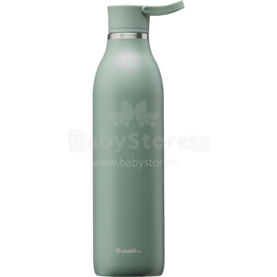 Thermobottle CityLoop Thermavac eCycle veepudel 0.6L, taaskasutatud roostevaba. teras / hallikasroheline