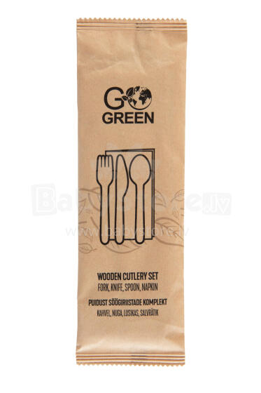 Wooden cutlery set Go Green/ 0,01kg