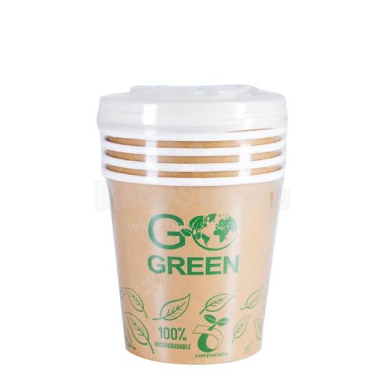 Compostable food containers with lids Go Green 700ml 5pcs/0,115kg 