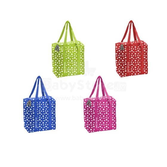 Thermal bag Stars 28 assorted, red/green/blue/pink