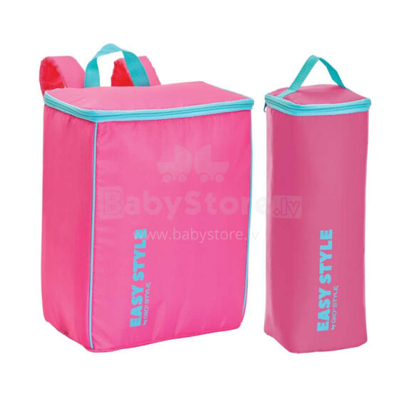 Thermal bag set (backpack + bottle bag) Easy Style pink