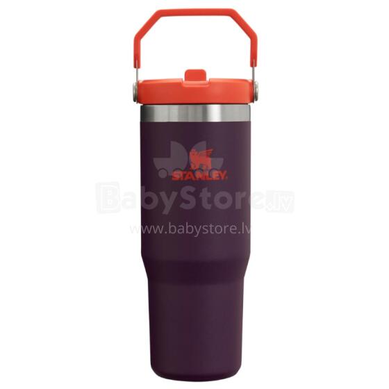 Thermal mug with a straw The IceFlow Flip Straw Tumbler 0.89L purple